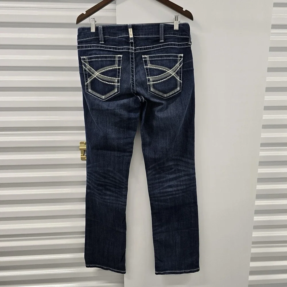 Ariat REAL Denim Womens Jeans 34x31 Medium Wash Stretch Bootcut Western